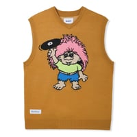 BUTTER GOODS TROLL KNIT VEST - BROWN