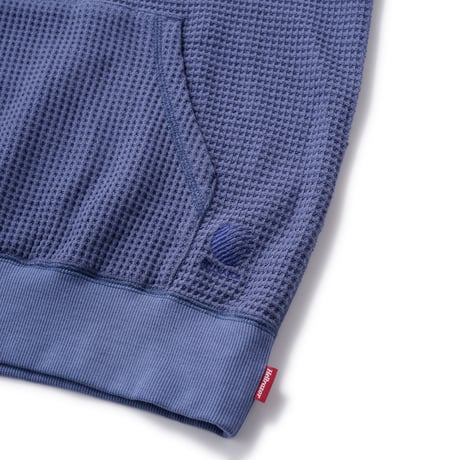 HELLRAZOR THERMAL PULL OVER HOODIE - GREY BLUE