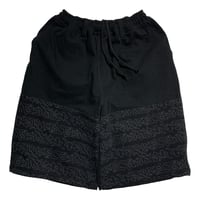 TELEVISISTAR TAGG DOUBLE KNEE TVS SHORT BAGGY OG -JETBLACK