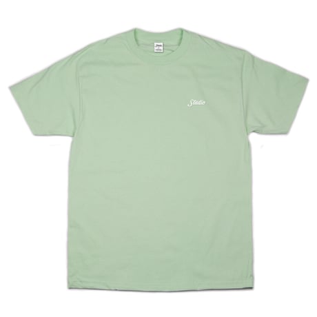 STUDIO SKATEBOARDS SMALL SCRIPT TEE - LOVE BIRD,GREEN