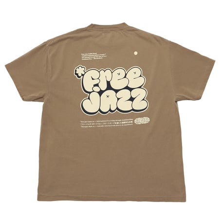 FREEJAZZ GRAFF FADED TEE - FADED BROWN