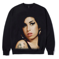 COLOR BARS BACK TO BLACK CREWNECK - BLACK