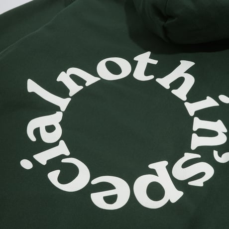NOTHIN'SPECIAL ROUNDED LOGO HOODIE - FOREST,GREEN