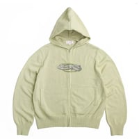 YARDSALE GLITZ KNITTED HOOD - LIME