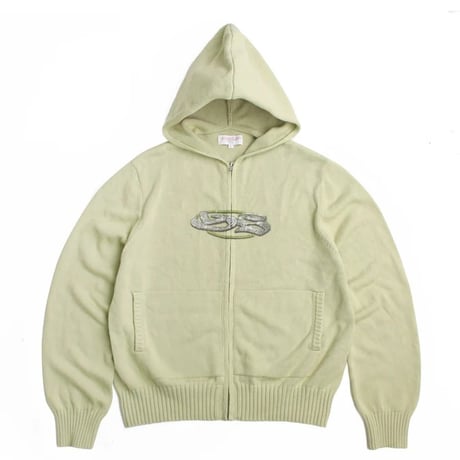 YARDSALE GLITZ KNITTED HOOD - LIME