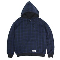 YARDSALE REVERSIBLE HOOD - BLACK / INDIGO