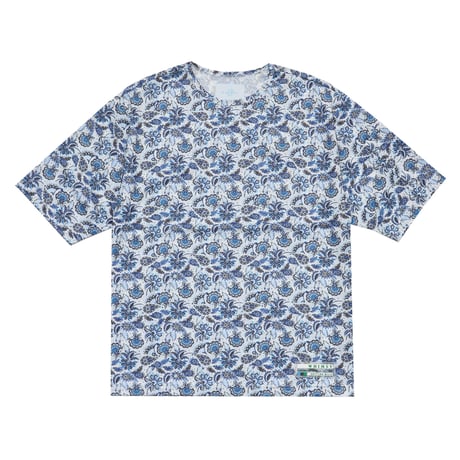 WHIMSY PAISLEY MESH TEE - WHITE