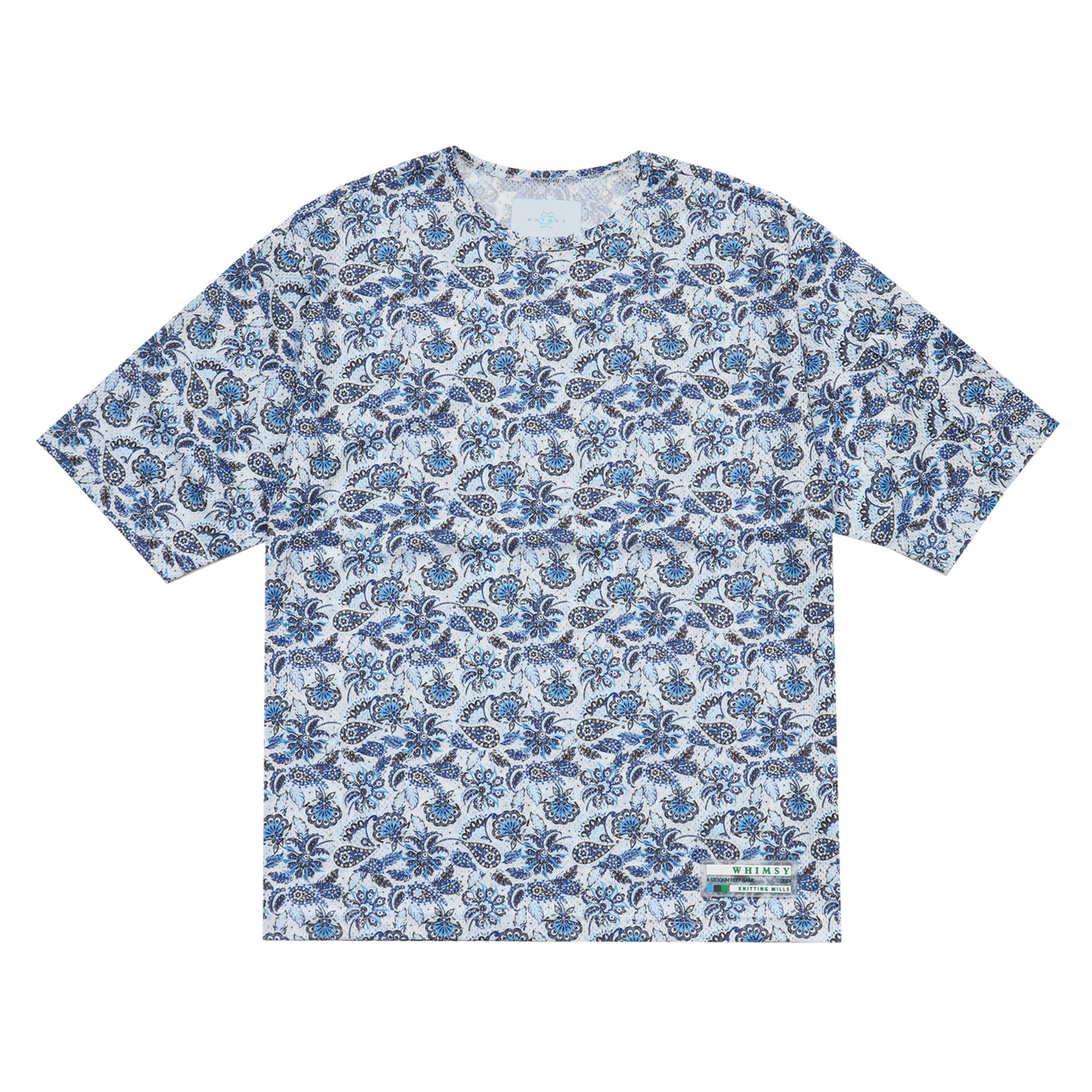 WHIMSY PAISLEY MESH TEE メッシュTシャツ 2枚セットXL WHIMSY PAISLEY MESH TEE - WHITE | BOTTOM LINE