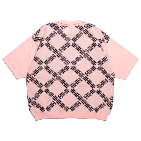 HELLRAZOR HR CORPS KNITTED POLO SHIRT - PINK