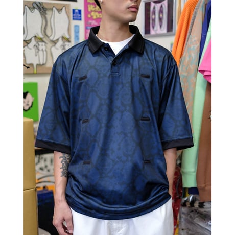 DEMARCOLAB PYTHON KUN S/S POLO - NAVY