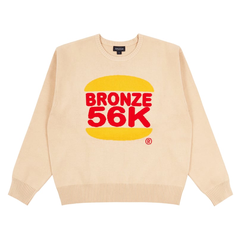 bronze 56k burger sweater