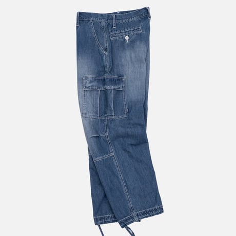 INTERBREED ENGINEER DENIM CARGO PANTS - INDIGO