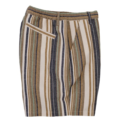 INTERBREED MULTI STRIPED SUMMER SHORTS - NATURAL