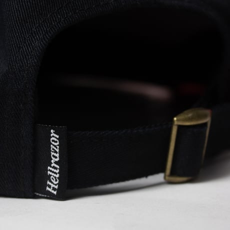 HELLRAZOR JIGOKU KAMISORI 6PANEL CAP - BLACK