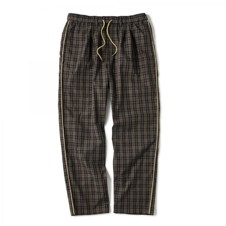 INTERBREED  PLAID SUMMER PANTS - BROWN PLAID