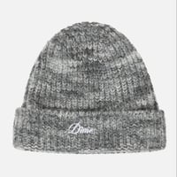 DIME FUZZY FOLD BEANIE - CHARCOAL MULTI