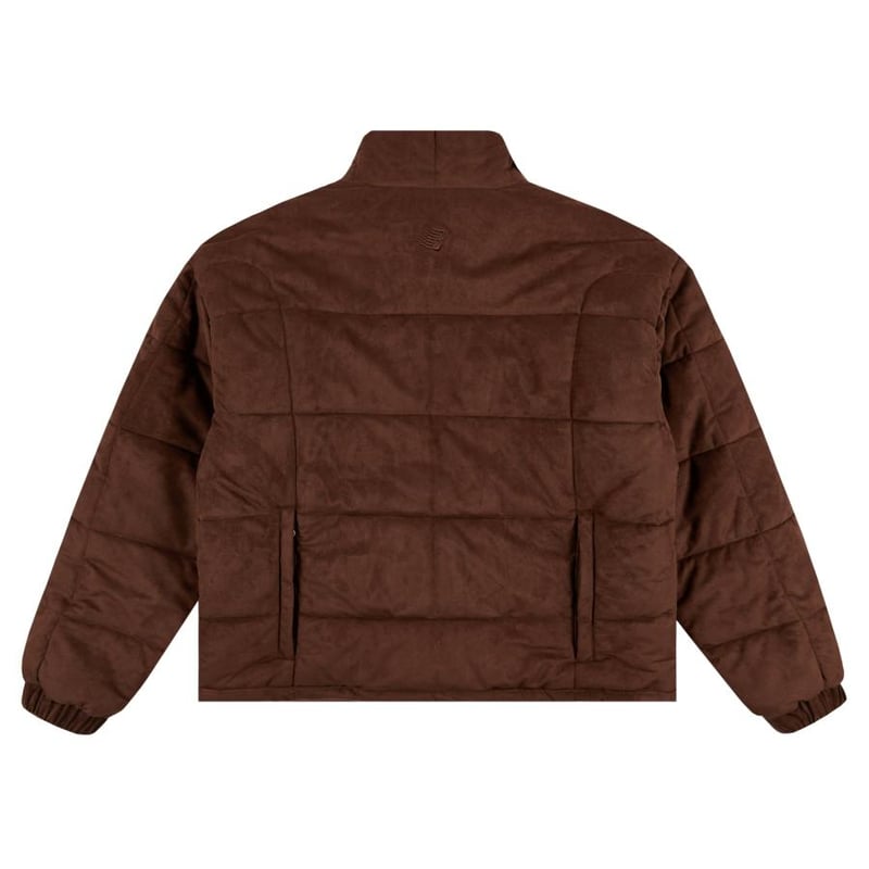 BRONZE56K FAUX SUEDE PUFFER JACKET - BROWN | BO