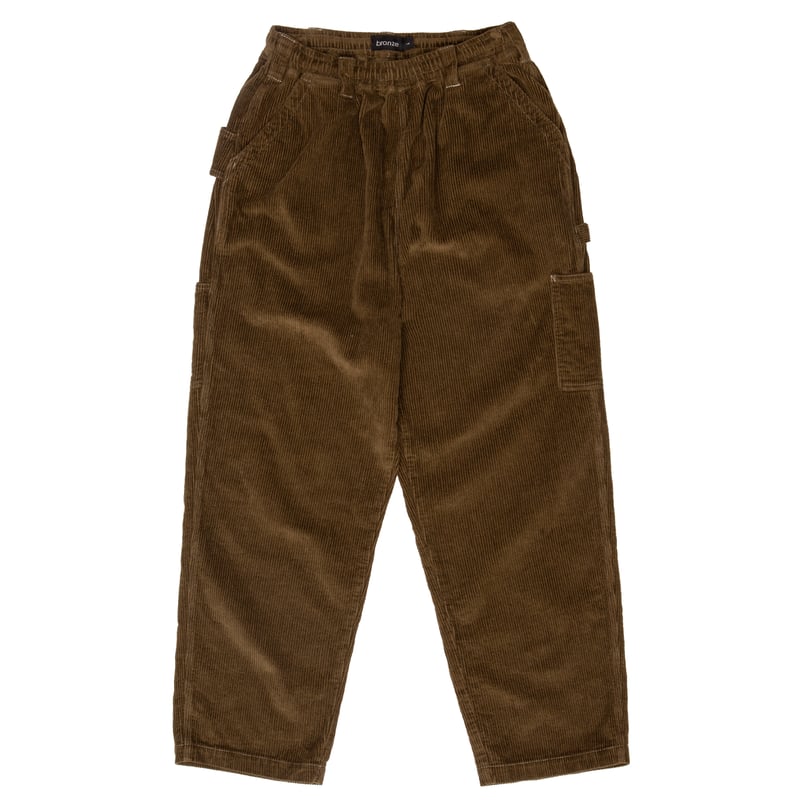 BRONZE56K CORDUROY RELAXED PANTS - OLIVE | BOTT