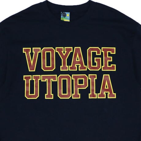 VOYAGE COLLEGE L/S TEE-NAVY