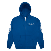 SCI-FI FANTASY ORIGIN ZIP HOOD - ROYAL