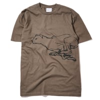 SKATEBOARD CAFE CATCH ME IF YOU CAN TEE - COFFEE