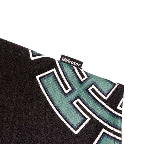 HELLRAZOR CHAIN CIRCLE MESH BASEBALL SHIRT - BLACK