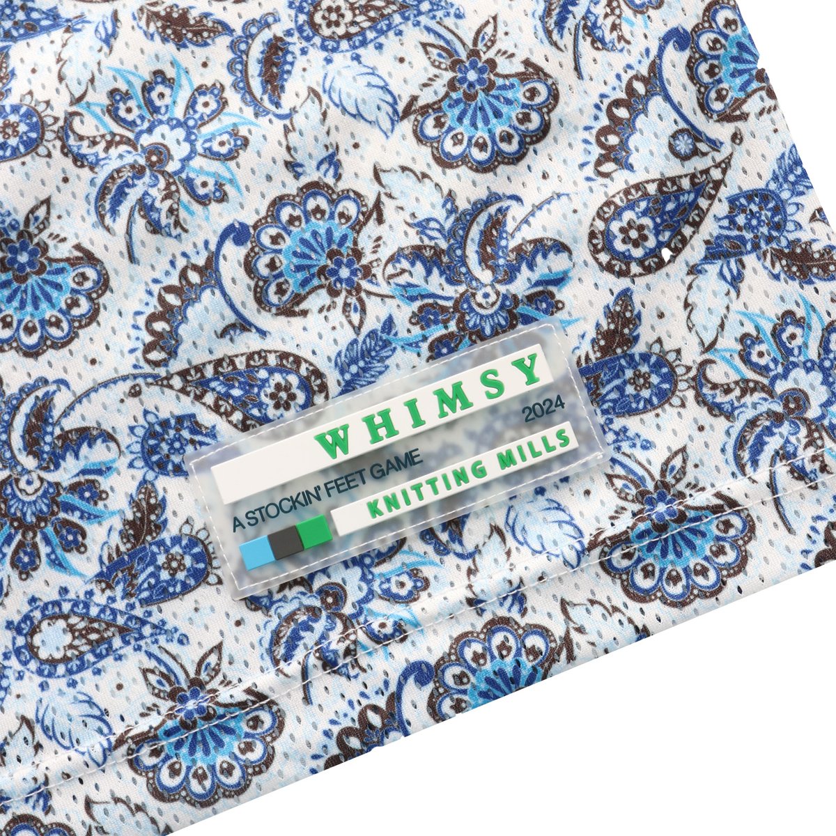 WHIMSY PAISLEY MESH TEE - WHITE | BOTTOM LINE