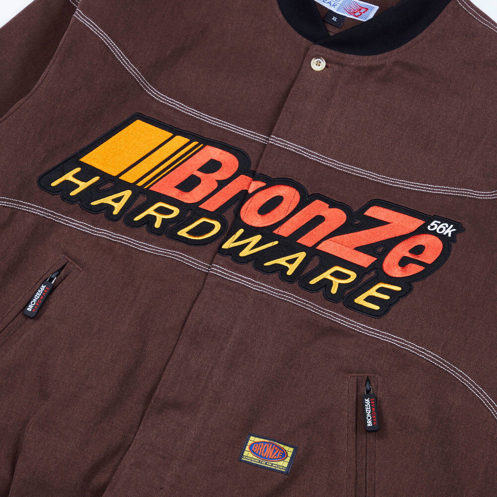 BRONZE56K PITCREW BOMBER JACKET - BROWN | BOT...