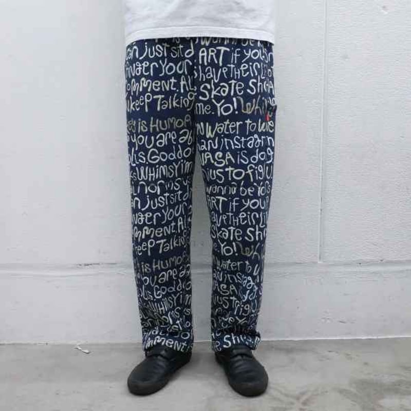 WHIMSY CLAY LETTER PANT - NAVY | BOTTOM LINE