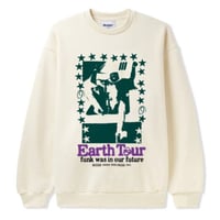 BUTTER GOODS EARTH TOUR CREWNECK - CREAM