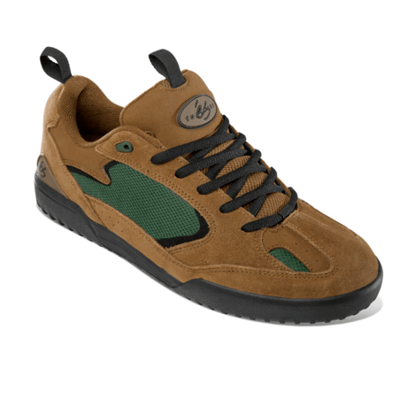 ES SKATEBOARDING QUATTRO - BROWN SUEDE/GREEN