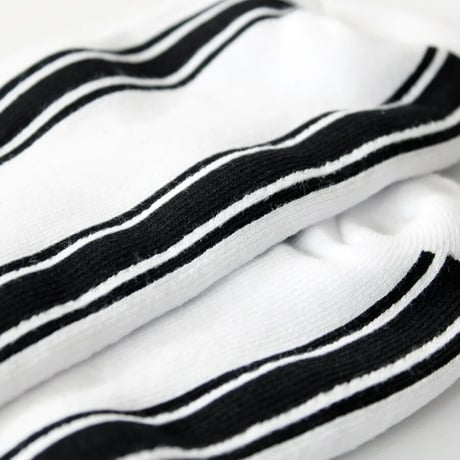 SKATEBOARD CAFE STRIPESOCKS HI -  WHITE/BLACK