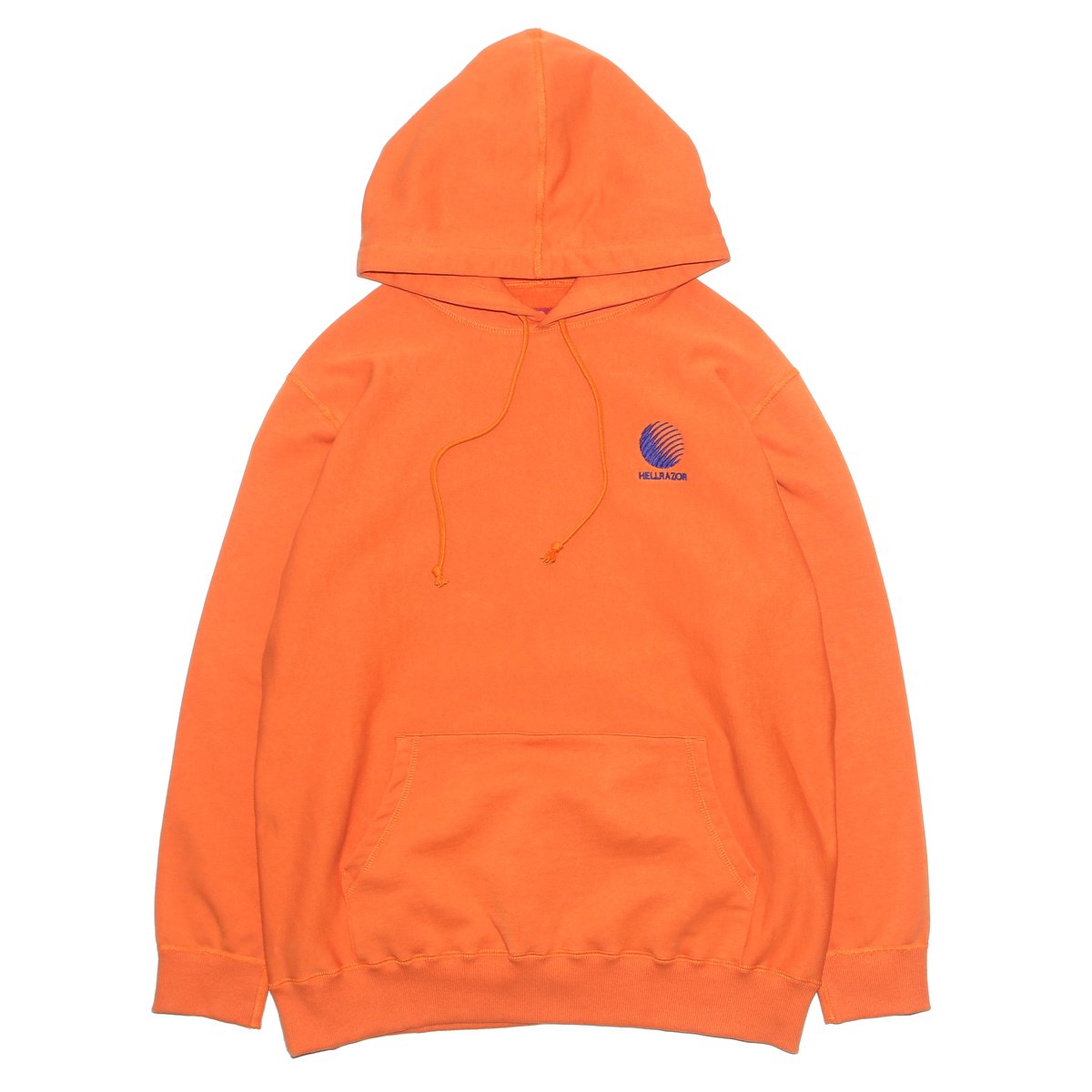 HELLRAZOR LOGO EMB PATCH HOODIE - ORANGE | BOTT...