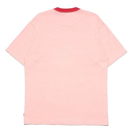 HELLRAZOR HEATHER RINGER SHIRT - RED