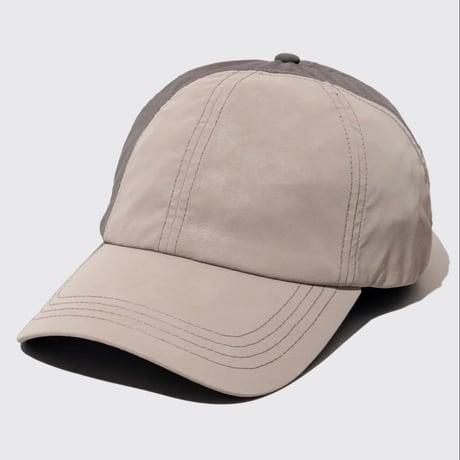 DEMARCOLAB TECH LEATHER RACING CAP - ECRU