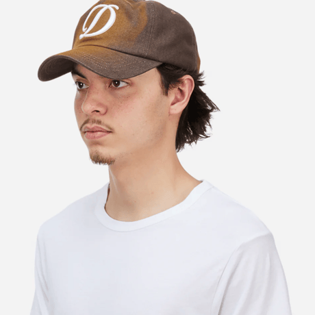 DIME CARSIVE DENIM WORKER CAP - BROWN WASHED