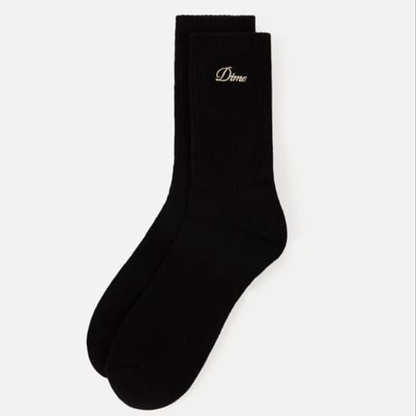 DIME 2PACK  CREW SOCKS -  BLACK