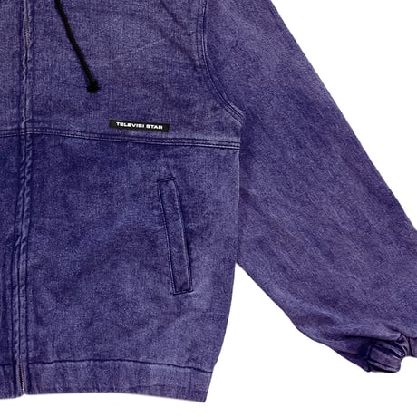 TELEVISISTAR DENIM JACKET - PURPLE DENIM WASHED