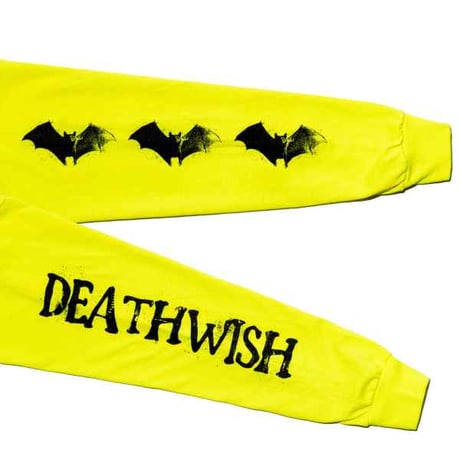 DEATHWISH CREEPING L/S TEE - NEON