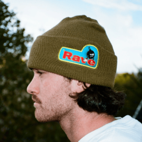 RAVESKATEBOARDS  SAD BOMB WOOL BEANIE - OLIVE