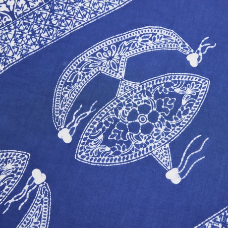RAJABROKE WAU FUJITATE HANDKERCHIEF - BLUE