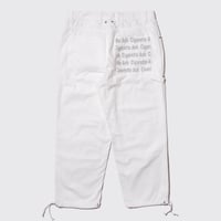 DEMARCOLAB X EMAGE ASHTRAY DOUBLE KNEE PANTS - WHITE