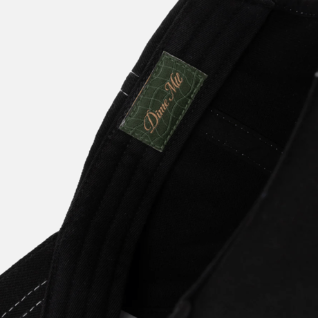 DIME CARSIVE DENIM WORKER CAP - BLACK WASHED