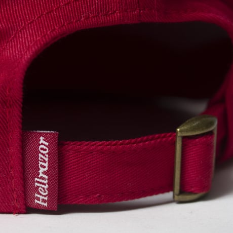 HELLRAZOR JIGOKU KAMISORI 6PANEL CAP - BLOOD RED