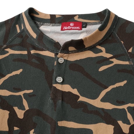 HELLRAZOR HENRY L/S SHIRT - ARMYGREEN