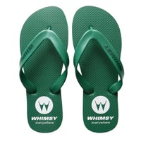 WHIMSY WAS HERE BEACH SANDALS - GREEN