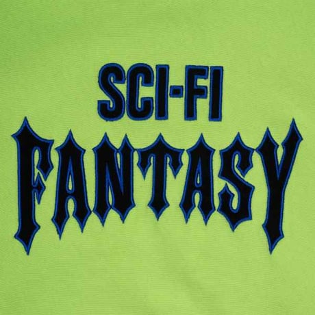 SCI-FI FANTASY BIKER HOOD - LIME