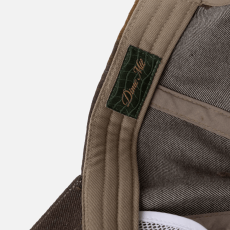 DIME CARSIVE DENIM WORKER CAP - BROWN WASHED
