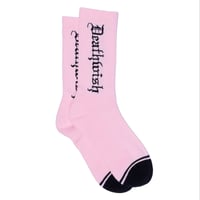 DEATHWISH DEATH PINK SOCKS - PINK