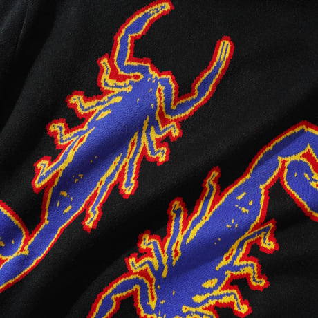 BUTTERGOODS SCORPION KNITTED SWEATER - BLACK